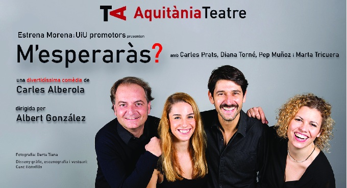 cavaurpi's tweet photo. 🔝La comèdia 'M'esperaràs?', coproduïda per la Companyia @EstrenaMorena i UiU Promotors, torna a #Barcelona! 
📅 Del 2 al 19 de novembre de 2023
📍Teatre @aquitaniabcn (Av. Sarrià 33)
🎟️ Entrades a https://t.co/ifvnAzppYR https://t.co/RRj9XB8Dbb