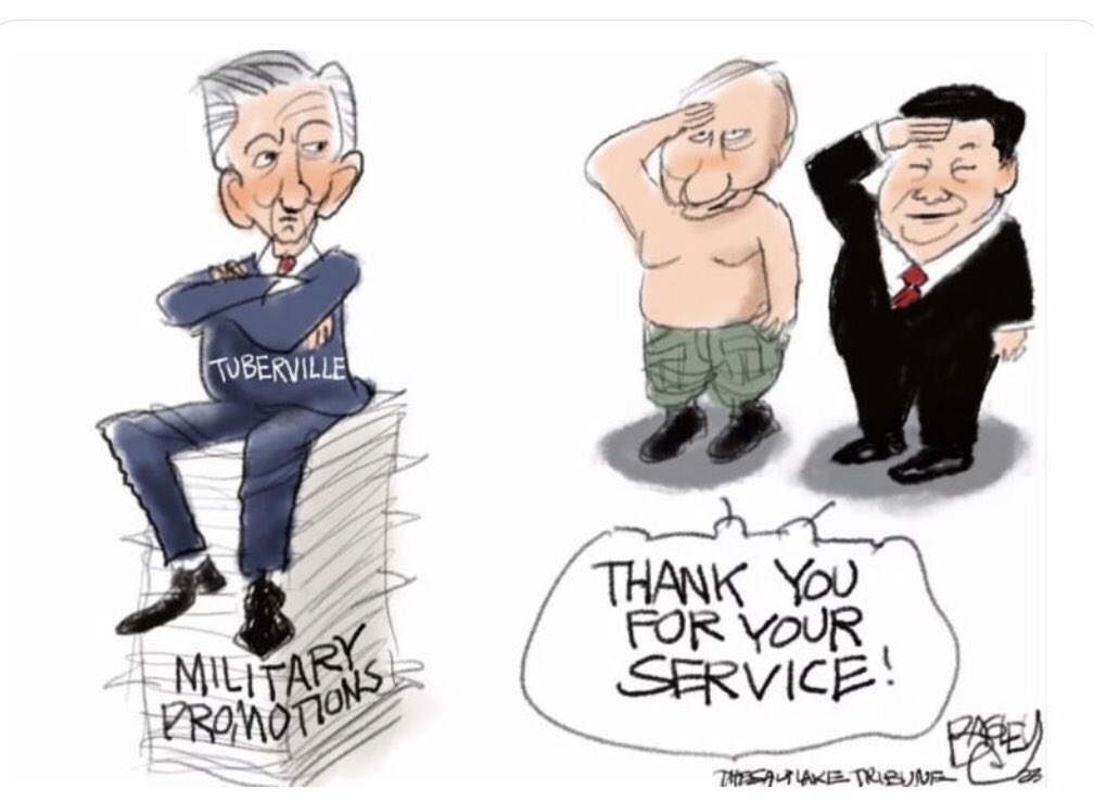 841920Meema6's tweet photo. @RonFilipkowski Are there 9 @SenateGOP who will put country above party & end this hold by #TommyTubervillain
Survey says-nyet!
Were there 6 @HouseGOP who would & elected @RepJeffries -nyet
Why are they so happy to see our US Military weakened?
#AskPutin https://t.co/jsaTiLFfNh