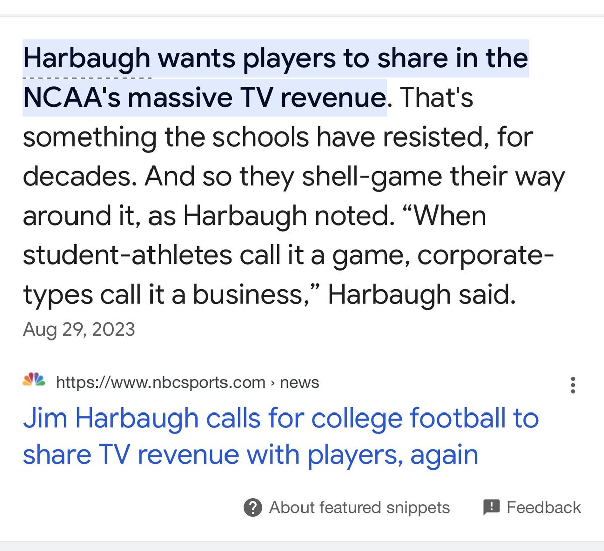 ReeseClarett13's tweet image. I have my personal opinions about Michigan and what’s going on. My opinions aren’t biased and I call things like they are. I got former teammates, good friends, homeboys and ppl I know that went to Michigan. This Harbaugh situation in my humble opinion has more to do with college…
