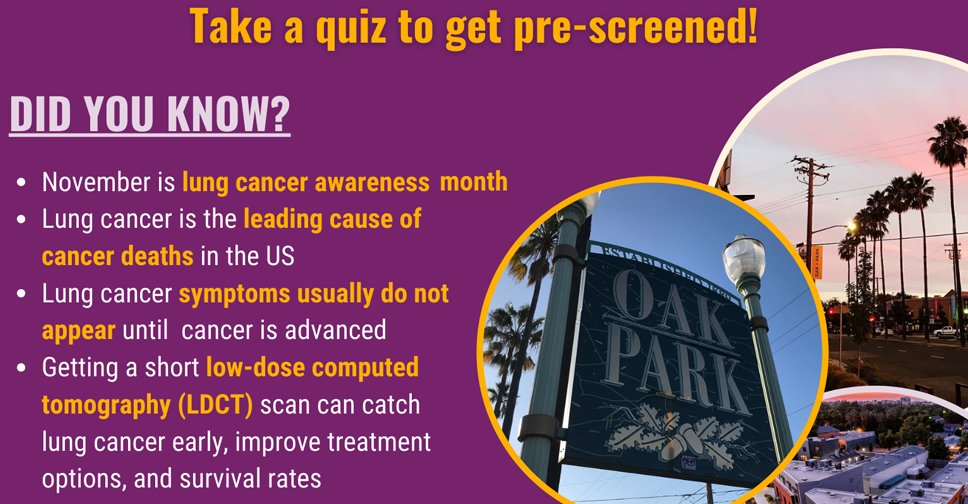 Are you at risk for lung cancer? @UCD_Cancer is partnering with Sac Lung Health Coalition for a community pre-screening event Nov 6, 4 - 7 p.m. at @CityChurchSac. Screenings can catch the disease early, improving treatment options & survival rates. ucdavis.health/3MmRj0I #lcsm