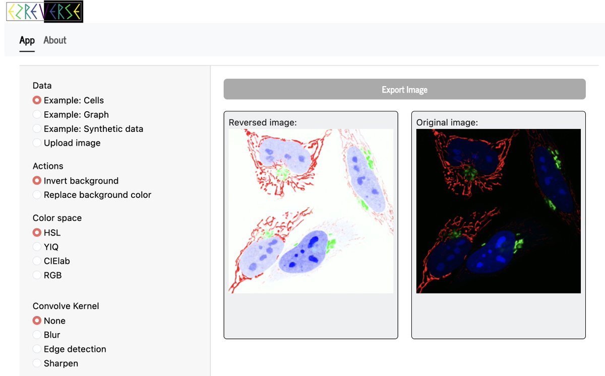 Proudly presenting our first Shiny app that runs in python made by Xinwei Song:
ezReverse - simple background inversion of full color images and plots
Try it here: amsterdamstudygroup.shinyapps.io/ezreverse/