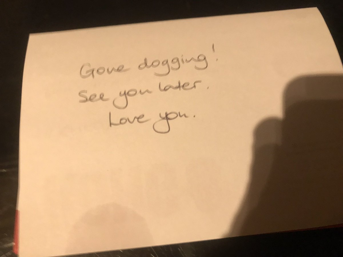 It’s the little things in life like when she leaves notes around the house for me!