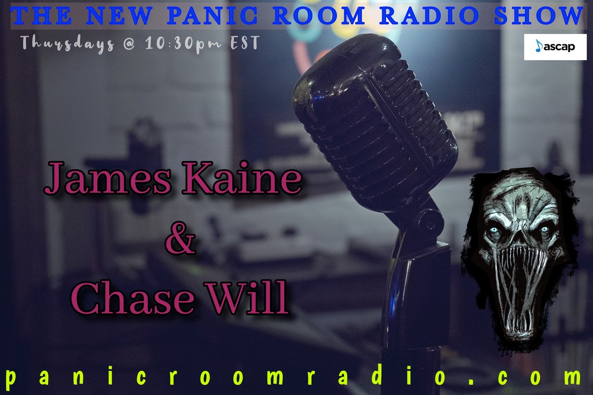 Tune in tonight at 10:30pm EST as we talk with horror authors <a href="/jameskainebooks/">James Kaine</a>  &amp; Chase Will. Don't miss the fun and shenanigans!
Have questions? Call during the show! (516) 387-1942
hellboundbookspublishing.com/thenewpanicroo…
<a href="/james_longmore/">James H Longmore</a> <a href="/Xtina0321/">Xtina Marie</a>