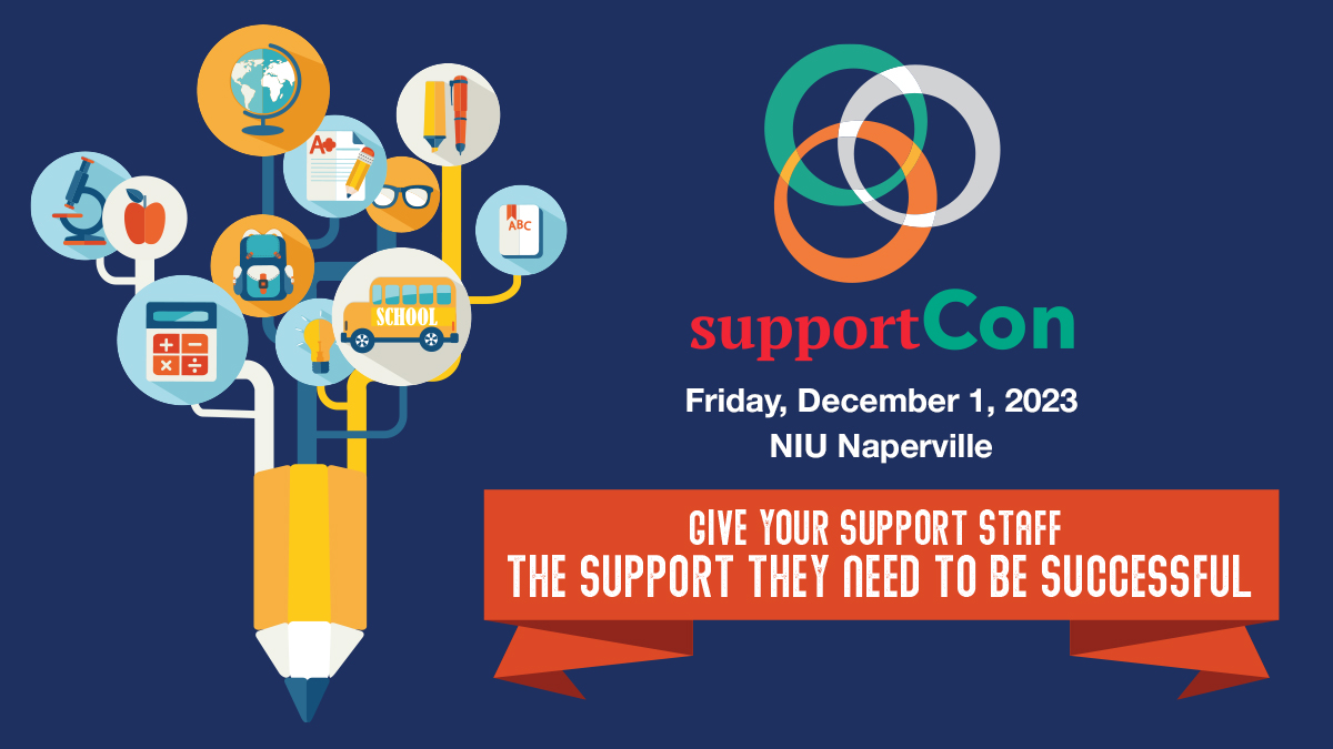 IllinoisASBO's tweet photo. Collaborate with your peers and share ideas at SupportCon in Naperville on Friday, December 1. This day conference is for every role the educational support professional plays!

Don't delay, register today at https://t.co/1ss3v9w19c
#IASBO
#InvestIgnite
#SupportCon https://t.co/mYf8Q5Ucw4