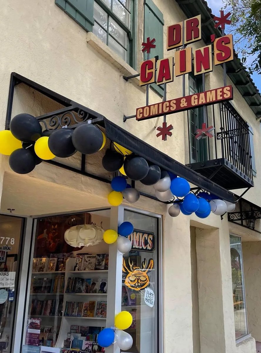 HAPPY 13TH ANNIVERSARY TO ONE OF MY FAVORITE PLACES ON EARTH:

<a href="/DrCainsComics/">Dr. Cain's Comics</a>!

I’ve enjoyed countless unforgettable hours here talking comics, art, movies, relationships…Huge congrats to <a href="/WhiskeyT/">Velvet Elvis Costello</a> &amp; his crew. Here’s to many, many more years of slingin’ funny books!