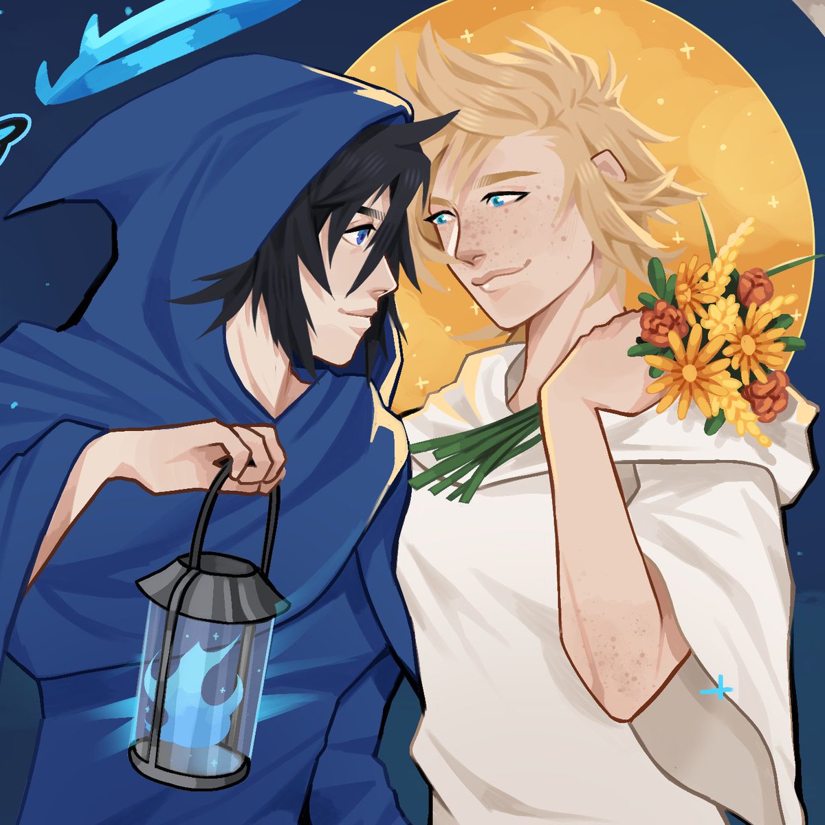 Commission ~ 🌼🦋
@gloomywilbur's amazing Noctis and Prompto re-designs - theyre so dreamy!