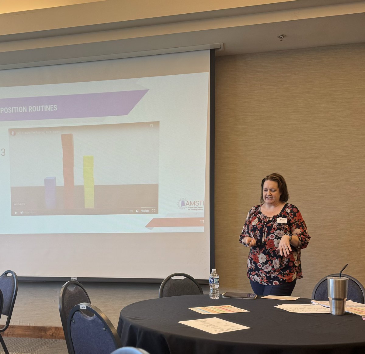 Having a great time at ACTM in Oxford, AL.  Proud of our very own Charissa Wright presenting today.  Supercharged Number Routines: Incorporating Computational Thinking in Always great learning from others. 
#amsti4all <a href="/alabamaACTM/">ACTM</a>