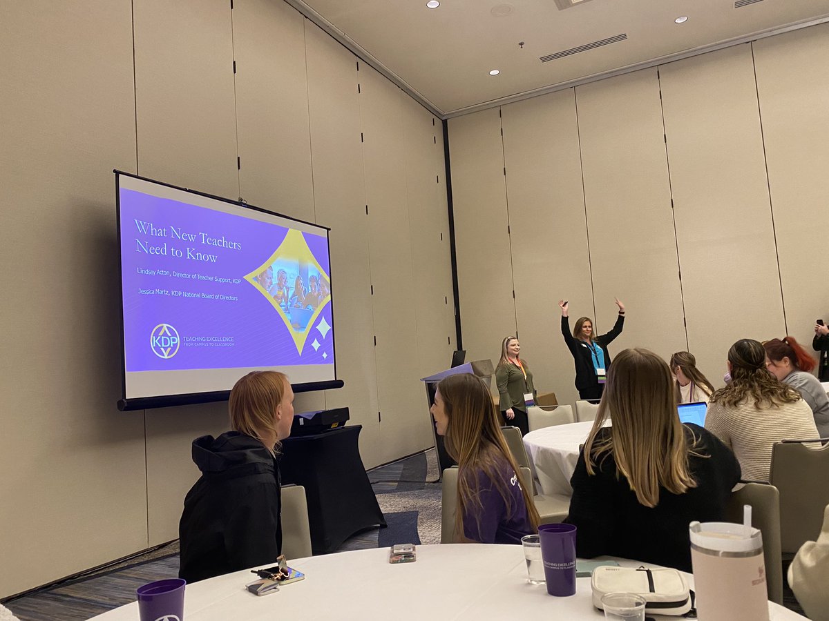 We’re kicking off #KDPConvo2023 with <a href="/MrsActon/">Lindsey Acton</a> from @kappadeltapi! Tips and tricks for new teachers! <a href="/cltkdp/">cltkdp</a> <a href="/CLT_COED/">UNC Charlotte Cato College of Education</a>