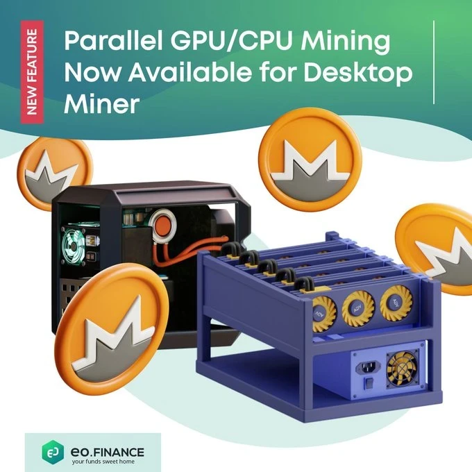 cryptomiz_pro's tweet photo. Use EO Miner referral code 347976300

Parallel GPU/CPU mining is available for the EO Desktop Miner. For those who have a suitable graphics card. Mine on CPU and GPU. Browser mining also available.

#earncrypto #cryptomining #cryptorewards #freecrypto
#mining https://t.co/8BUzCnIACU