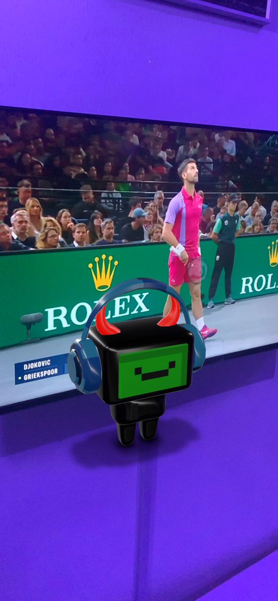 My bot watching a tennis match #OrdiBots3D