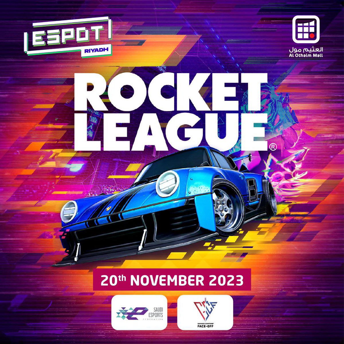 اكسب ولا تتردد🏆
بأحلى مباراة حماسية👌😍🎮
في E spot

🗓️| 20 نوفمبر
📍| العثيم مول-الربوة

11/20: Rocket League
gcf.saudiesports.sa/en/tournament/…
