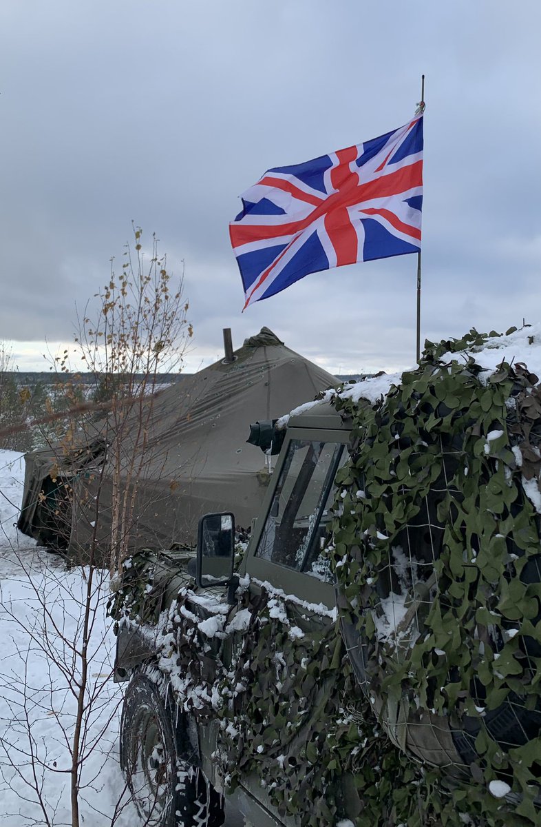 @ukinfinland @PanssariPR @Maavoimat @CommanderCabrit @RAnglians @JEFnations The Union Jack looks good in our exercise😊.