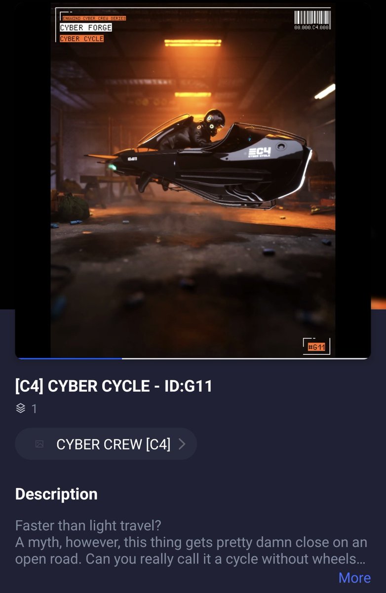 lonewolf_eth's tweet photo. Hey @Meeks741 - wanna ride in the sidecar of my #CyberCycle? https://t.co/BsAz4tEW08
