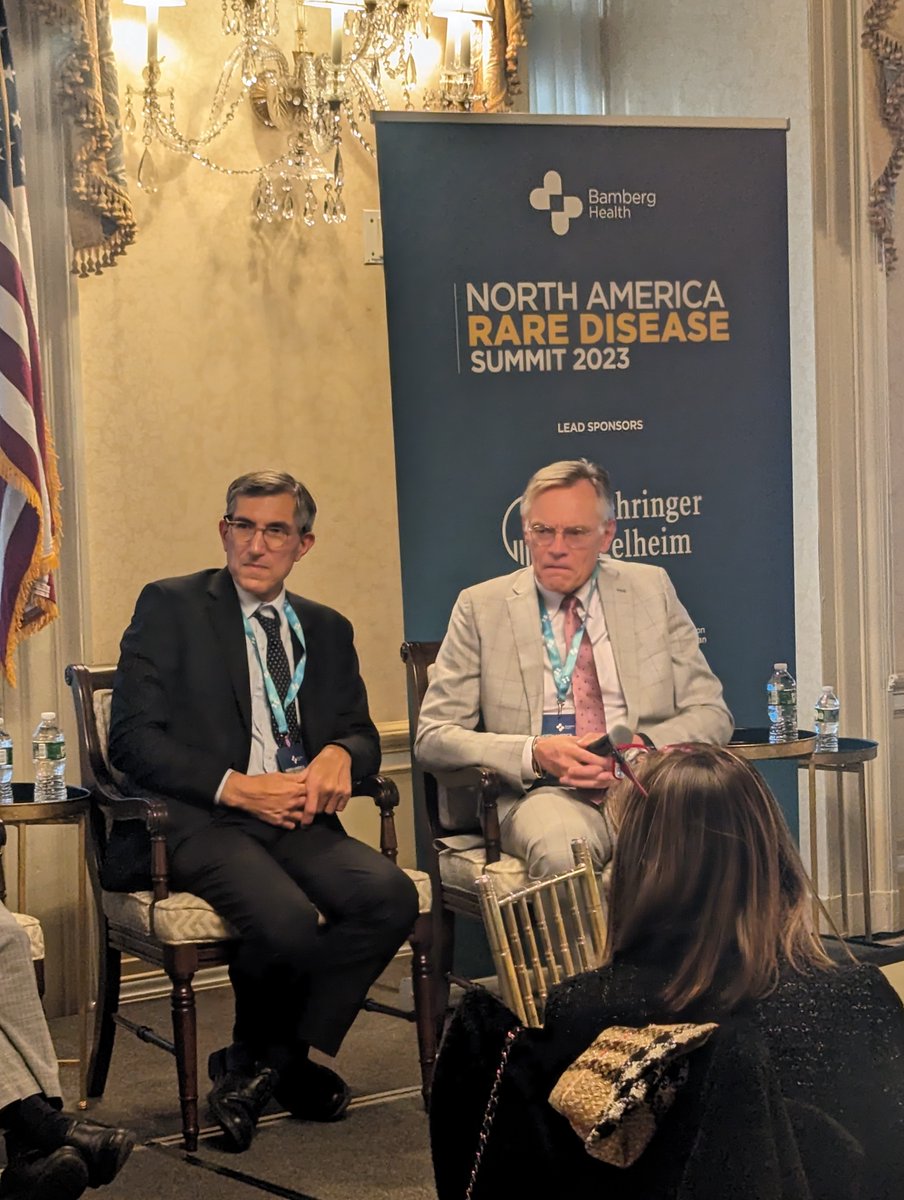cbwang's tweet image. I love the Dr. Peter Marks @US_FDA truth bombs, and there were many today at #NARDS. We're closing on a good one: "Genomic medicine is here to stay. It's about [what country] will get the components together first to make it possible." (here with @Penn ODC Dir. James Wilson, MD)