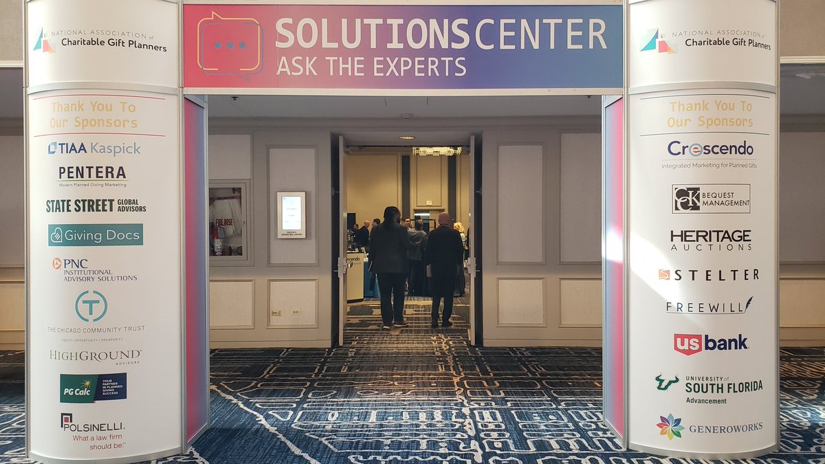 StelterCompany's tweet image. Last break of the day! Our sales representatives and strategists are ready to answer your burning planned giving questions. #CGPconference