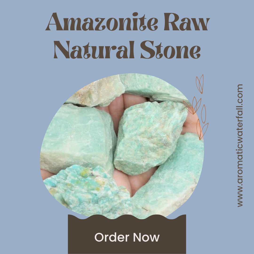 ShopAromatic's tweet image. Embrace the beauty of nature with our Amazonite Raw Natural Stone from Aromatic Waterfall! 🌿🪶 This natural stone is a piece of the earth's art, with its unique colors and patterns. 
Shop Now: aromaticwaterfall.com/products/amazo…
#AmazoniteStone #AromaticWaterfall #RawAndNatural