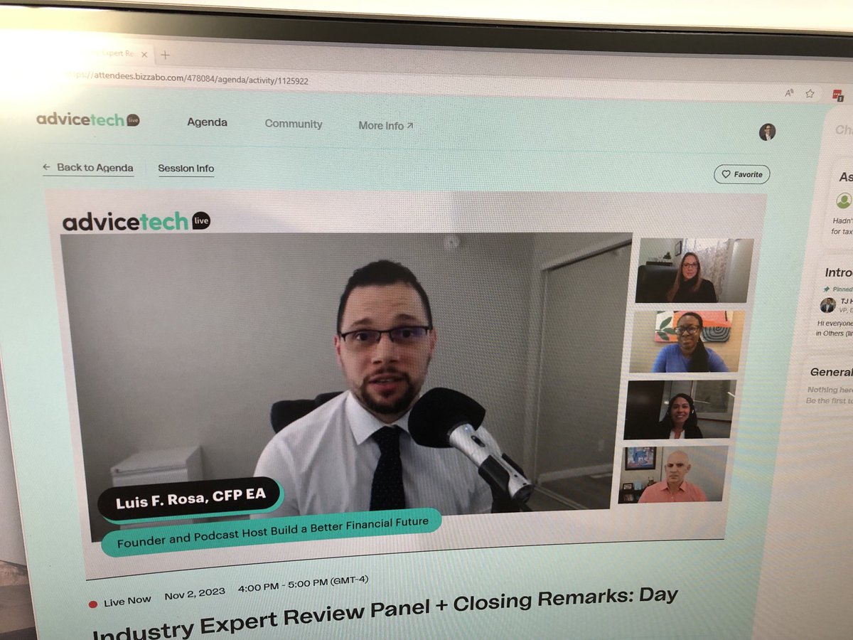 Expert panel breaking down the day and what they saw.  Bow that’s different content!  Keep disrupting.  AdviceTech.LIVE #AdviceTechLIVE