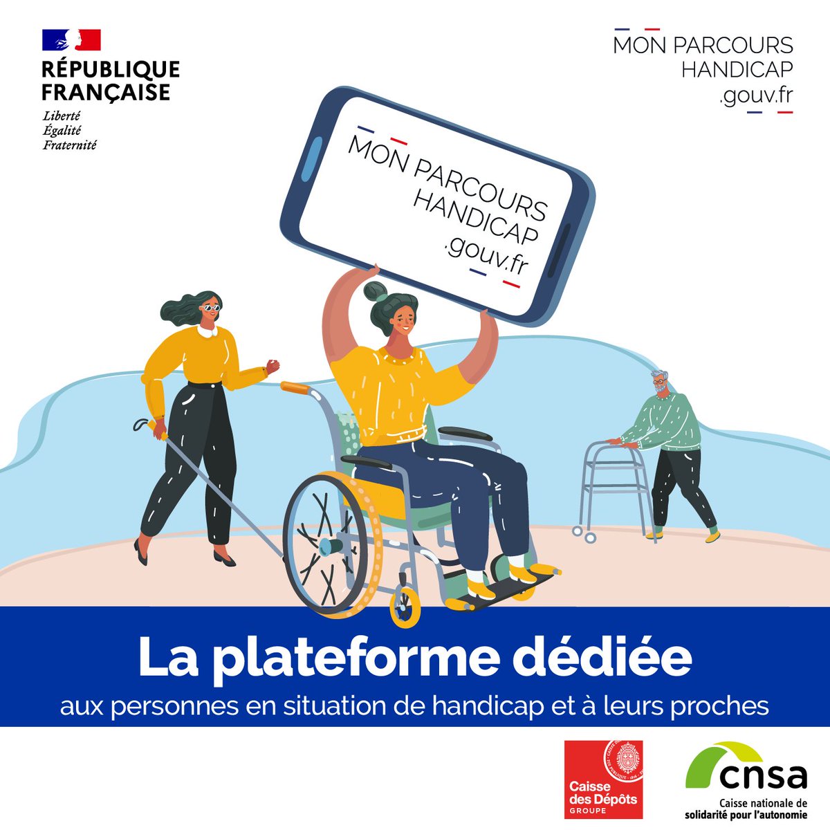 🔎Mon parcours handicap, vous connaissez ?🤔
Mon Parcours Handicap est une plateforme d'information, d'orientation et de services pour les personnes en situation de handicap et leurs proches aidants.
➕d'infos par ici⤵️ monparcourshandicap.gouv.fr