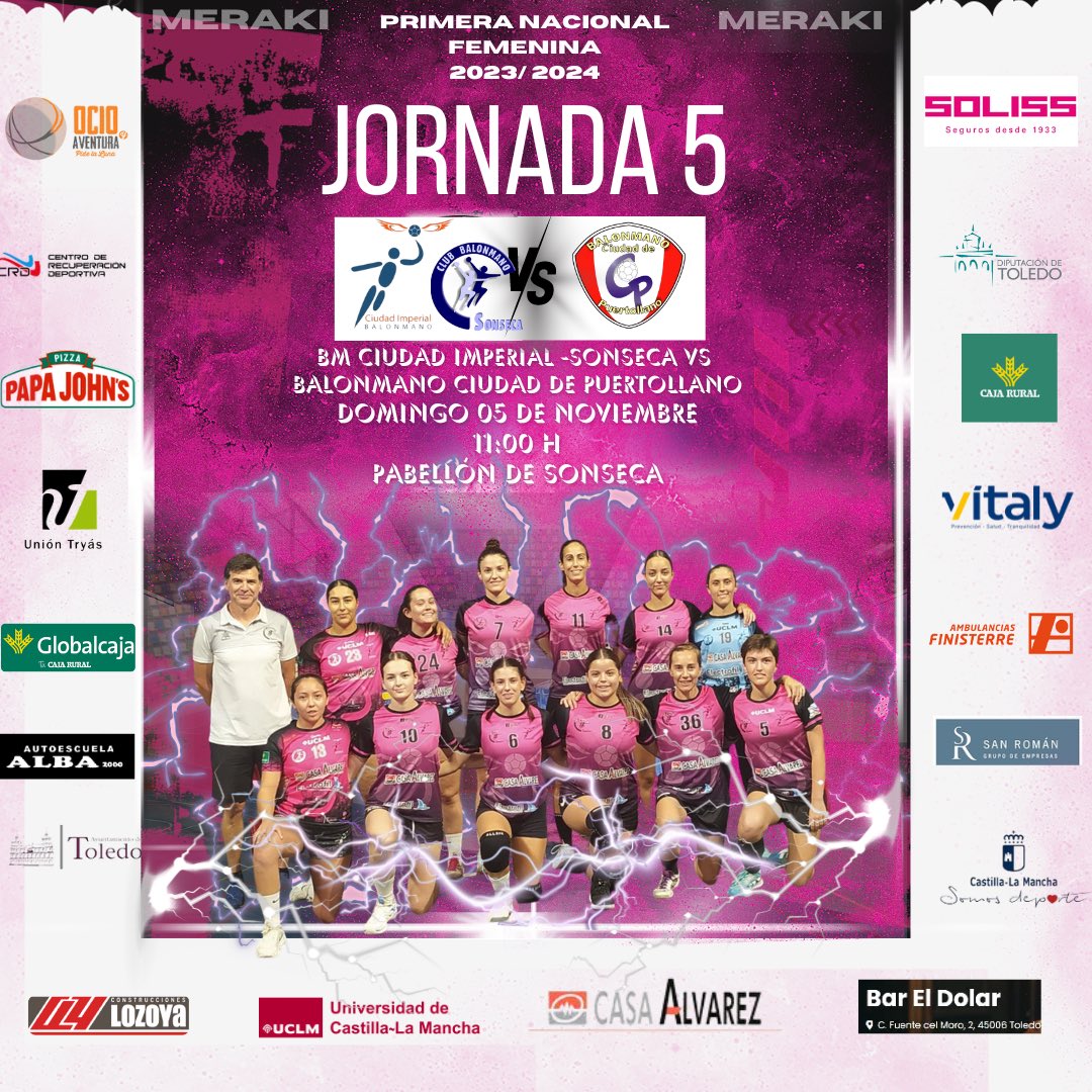 BMCImperial's tweet photo. El domingo tenemos cita en Sonseca ‼️

Nuestro BM Ciudad Imperial-Sonseca recibe en Sonseca a las 11:00 h al BM Ciudad de Puertollano 💪

#MERAKI #123Imperial https://t.co/7qkGXX7yWt