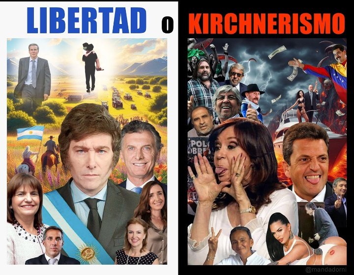 sanmartin1810's tweet photo. @SergioMassa Este mes se definen los próximos 30 años de la Argentina. Estamos en la encrucijada entre esclavitud o libertad . Vota a Milei https://t.co/DBucnYFOPi