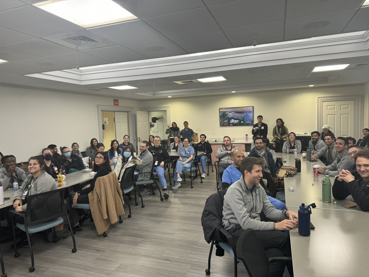 Rohan Ganti, MD MPH (@rohangantimd) on Twitter photo Incredible turnout for bite size teaching today <a href="/BMCimRES/">BU/BMC IM Residency</a>. Some pearls:
⭐️ Pts on testosterone are
at ⬆️ risk for certain CV risk factors
⭐️The ACR is the only formal society that has guidelines for breast cancer screening for our trans masculine and trans feminine pts Incredible turnout for bite size teaching today <a href="/BMCimRES/">BU/BMC IM Residency</a>. Some pearls:
⭐️ Pts on testosterone are
at ⬆️ risk for certain CV risk factors
⭐️The ACR is the only formal society that has guidelines for breast cancer screening for our trans masculine and trans feminine pts