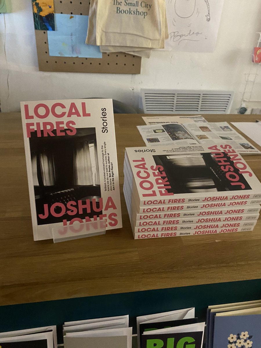 Celebrating the power of the short story form at the launch of Local Fires by @nothumanhead. Out today with @parthianbooks! @smallcitybooks