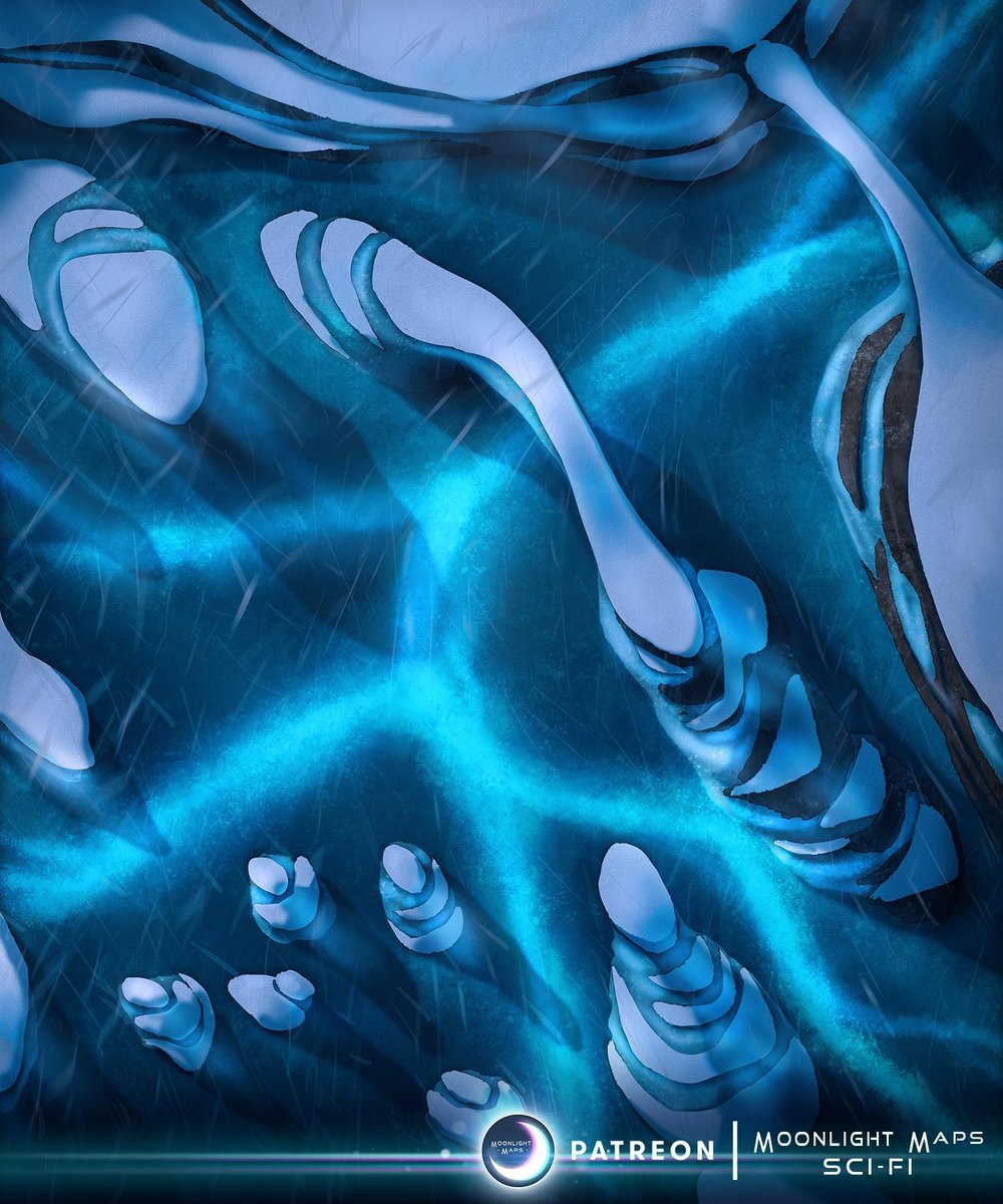 Moonlight_Scifi's tweet image. The glowing paths fork off in every direction. Which way to follow?

Frozen Lake map set available at link in bio! 🌙⁠
⁠
#encountermap #battlemap #scifimap #scifi #ttrpg #foundryvtt #roll20 #alienrpg #gamemaster #tabletoprpg #scifiart⁠