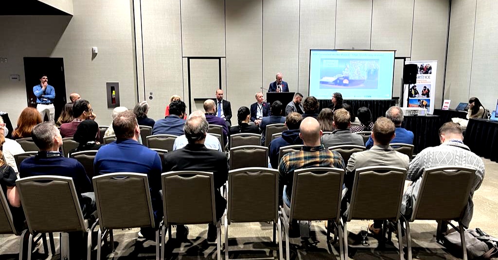 HorizonOffshore's tweet photo. Thank you to @_techNL for inviting us to participate in Innovation Week 2023 yesterday. Horizon Maritime's Murray Brown joined a breakout session to discuss cross-industry connections. 

#IWNL23 #tech #innovation https://t.co/SZhNGecVgX