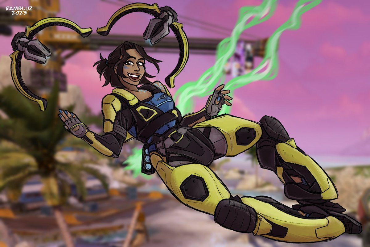 Rambluz's tweet photo. And player of the game is Conduit! *wooo yeahhh*
#apexlegendsfanart https://t.co/4Si1zjq1jC