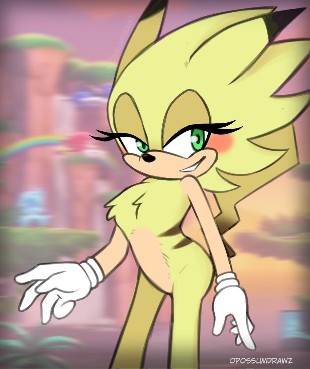 OpossumDrawz's tweet photo. @CPU_CWCSonichu I drew you some fan art of sonichu if he was a girl :) I hope you like it! #sonichu https://t.co/XtKD9FqhhZ