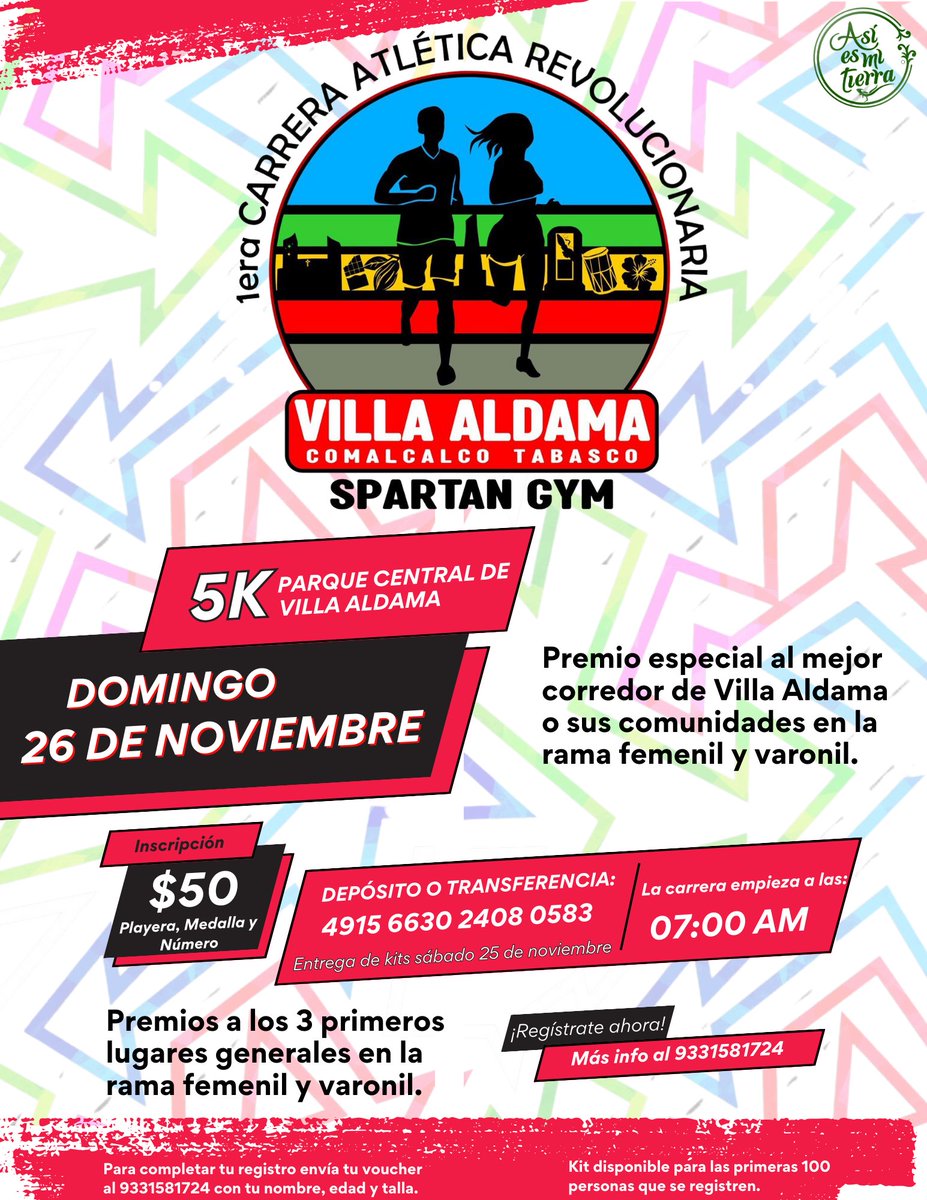 villaaldama's tweet photo. Comunidad #Runner, están invitados a la 1ra gran carrera atlética revolucionaria en nuestra villa, será un honor recibirles, consulta los detalles aquí: https://t.co/bsflHKyfHA, les esperamos 🙏🏃‍♂️🏃‍♀️🥇, ayúdanos a difundir 🙏 https://t.co/cPsquBNyLb