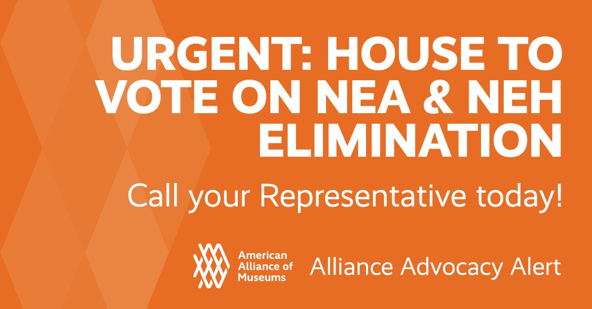 AAMers's tweet photo. 📢 Take Action, Museum Advocates! The House votes today on critical funding for the National Endowment for the Arts and the National Endowment for the Humanities.

Rep. Scott Perry (R-PA-10) offered two amendments that would eliminate funding for these vital agencies. 🧵 https://t.co/G9obcRV0BI