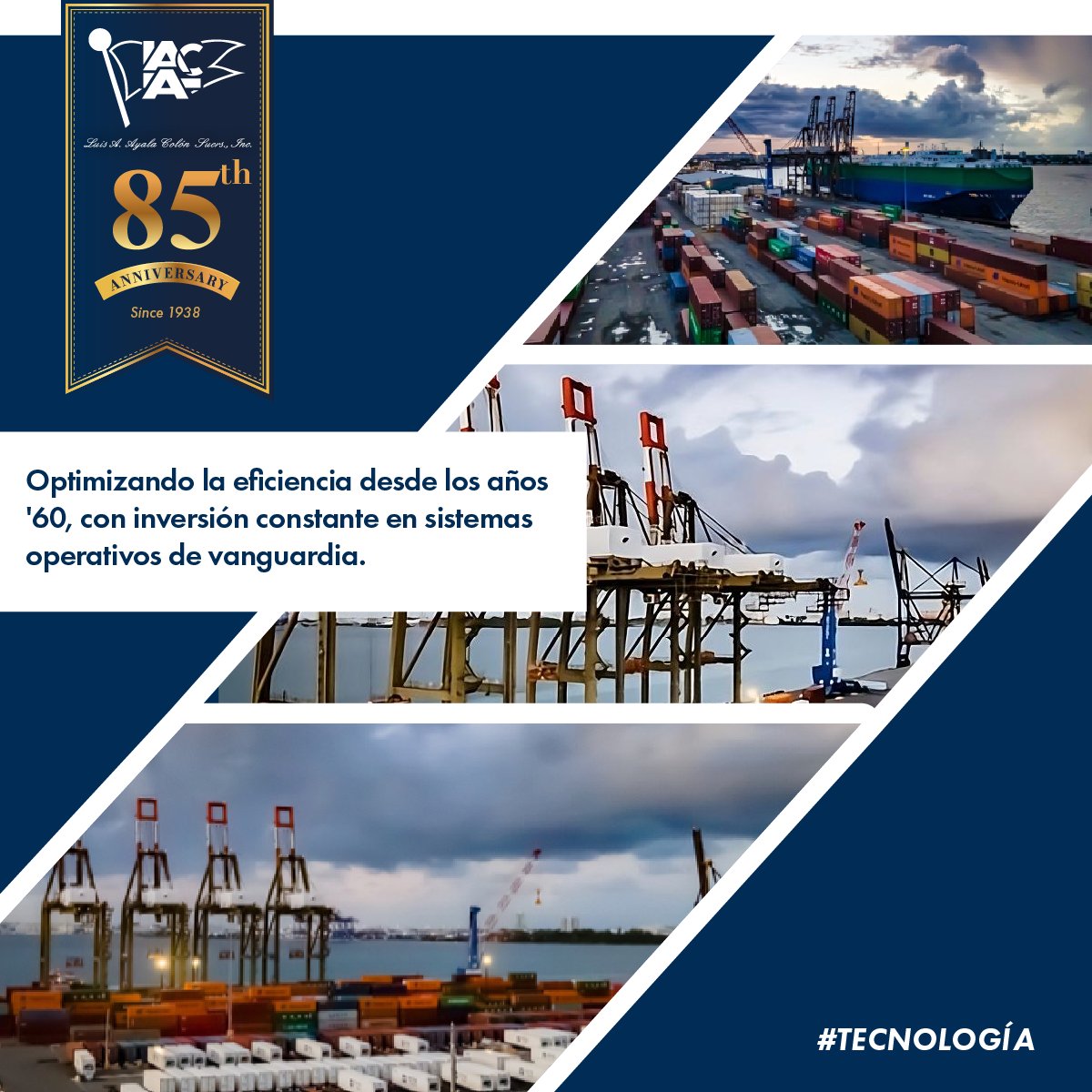 ayacolpr's tweet photo. Desde la adquisición de nuestro primer equipo en los años '60 hasta las últimas inversiones en 2018 y 2019, hemos mantenido los más altos estándares en sistemas operativos para el manejo de inventario, control de equipo y optimización de contenedores.✍️ https://t.co/k9PDKTButm