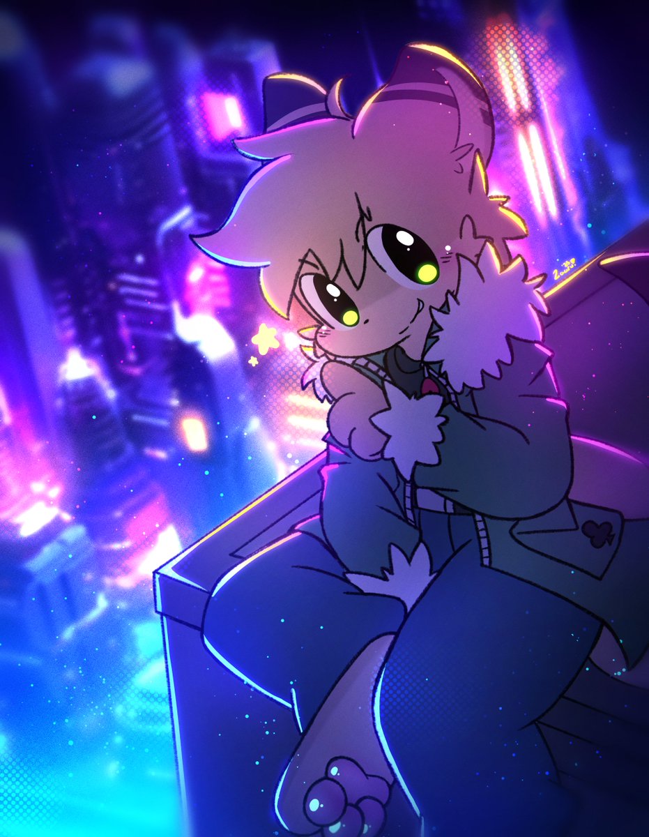 Cyberpunk city!! For @VenturaDewott ✨