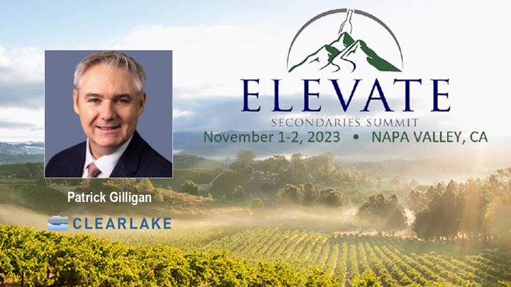 Clearlake Managing Director Patrick Gilligan will be a featured speaker at this year’s The Elevate Secondaries Summit on November 2 in Napa Valley. #PrivateEquity #Investment #Acquisition #Leadership #SecondariesSummit23