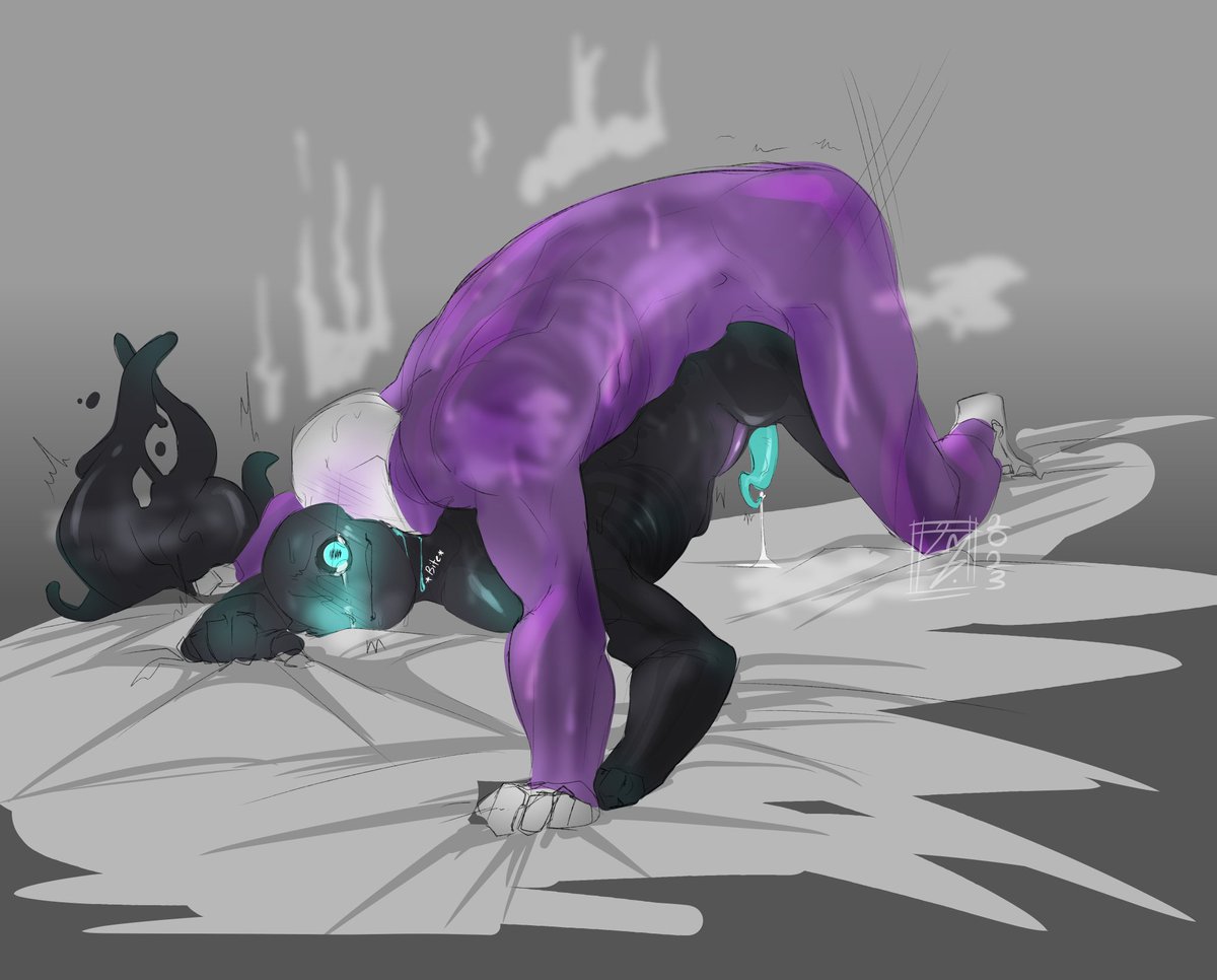 LiuHateLove's tweet photo. Messy sketch 
Cross x Nightmare https://t.co/WWrQ6GtG44