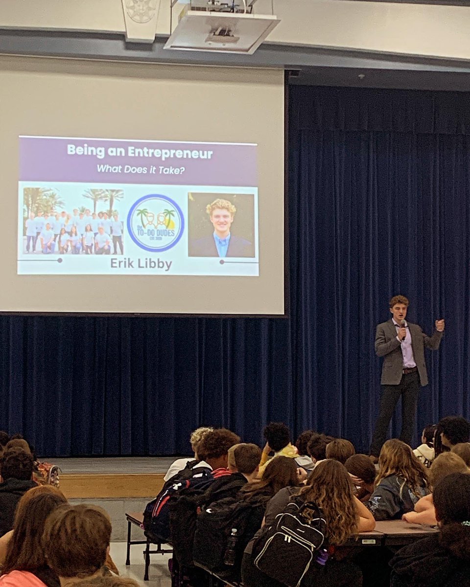 President &amp; CEO of the Palm Coast Flagler Chamber of Commerce, Greg Blose’, Walker Douglas (Douglas Property&amp; Development) &amp; Erik Libby (The To Do Dudes) kicked off our Career Exploration sessions for our 8th graders! Next up is our Career Fair in November!