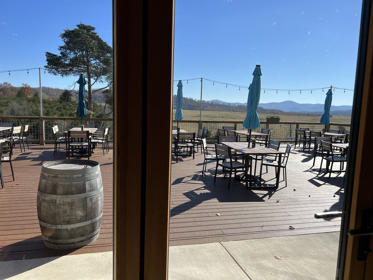 Delicious pumpkin lager here at Devil Backbone Brewing Company in Lexington, VA. Pairs great with the fall views.