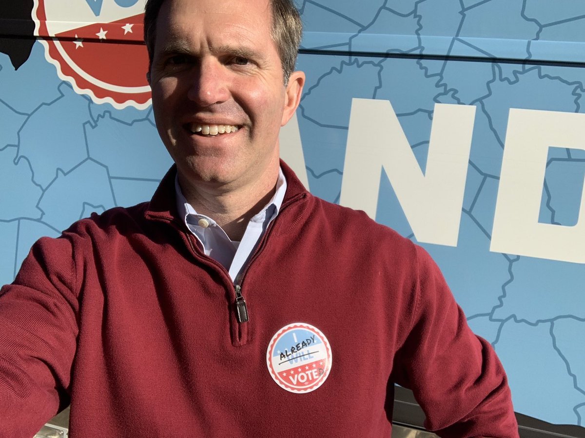 AndyBeshearKY's tweet photo. Kentucky, I voted early and so can you! You can find more information and make your plan at https://t.co/VupzOAXAr0. 

This election is too important to sit out. Make a plan, bring a friend, let’s get it done. https://t.co/VVx6VEyDtk