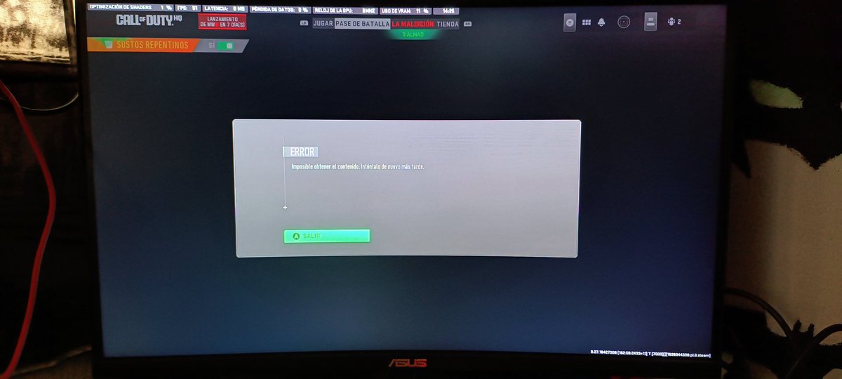 DanielVizard's tweet photo. @CallofDutyLATAM Perdí todo mi progreso, reserve la edición bóveda y ahora dice que tengo que reservar otra vez, ya había empezado la campaña, metieron su parche y me crasheo el juego https://t.co/fxOnM6YBQH
