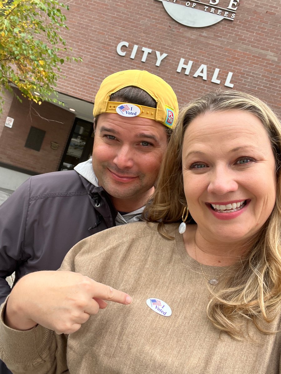 Meredith4Boise's tweet photo. Meredith Stead has voted — and you can too!

Early in-person voting is happening now through tomorrow (Friday, Nov 3) from 8AM-5PM at Boise City Hall and Ada County Elections. https://t.co/wtb3Fv942U