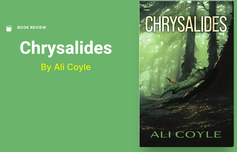 DannyeChase's tweet photo. New book review on my blog!
https://t.co/BuljvvFQgx
Chrysalides by @AliCoyleWrites from @so_improbable
Three tales of becoming.
Purchase link: https://t.co/2nDHFfAA9C On pre-holiday sale until Nov 21!
#BookReview #blog #dragons #fantasy #romance #QueerRomance #improbablepress https://t.co/Xy7KyTrtld