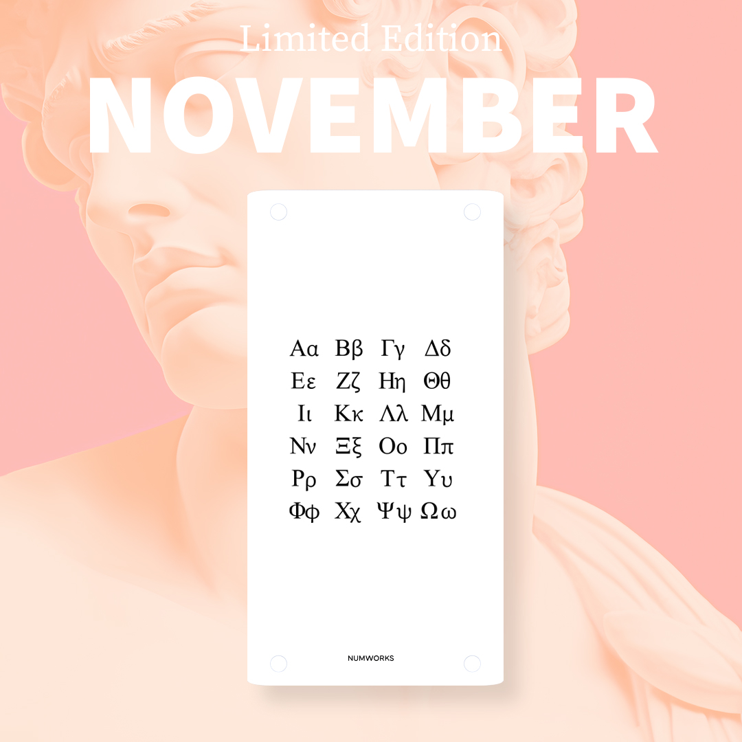 This month's calculator case giveaway is a game-Δ-er 😉

To win:

➡️Follow <a href="/NumWorks/">NumWorks</a>
➡️Like &amp; RT this post
➡️Tag your study buddy below!

The winner will be chosen on November 30th. Good luck!

Open in the USA only.

#MTBoS #iteachmath