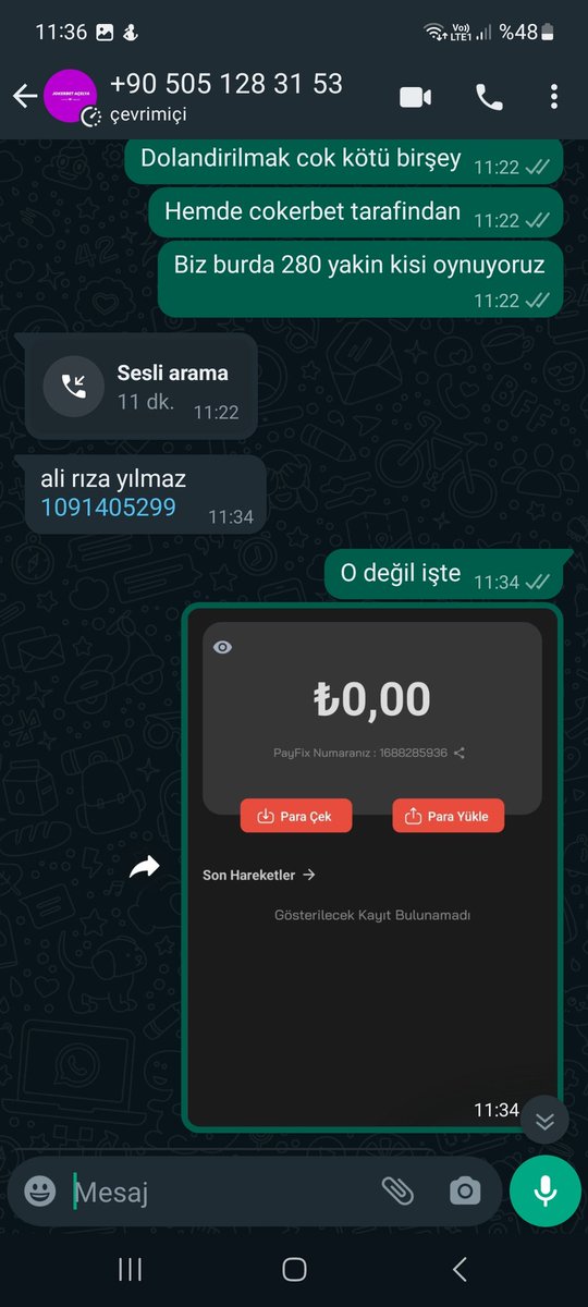 @Jokerbetegit Paranız sizin hesapa değilde başkasının hesapina yatar uzak durun aman sakın