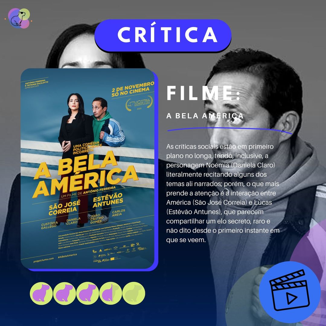 "Apesar de o filme, desde o início, ser uma clara denúncia tanto às desigualdades sociais quanto à política populista e fanática adotada por alguns políticos da atualidade, "A Bela América" surpreende justamente pelos gêneros cinematográficos que escolhe para fazer isso: o