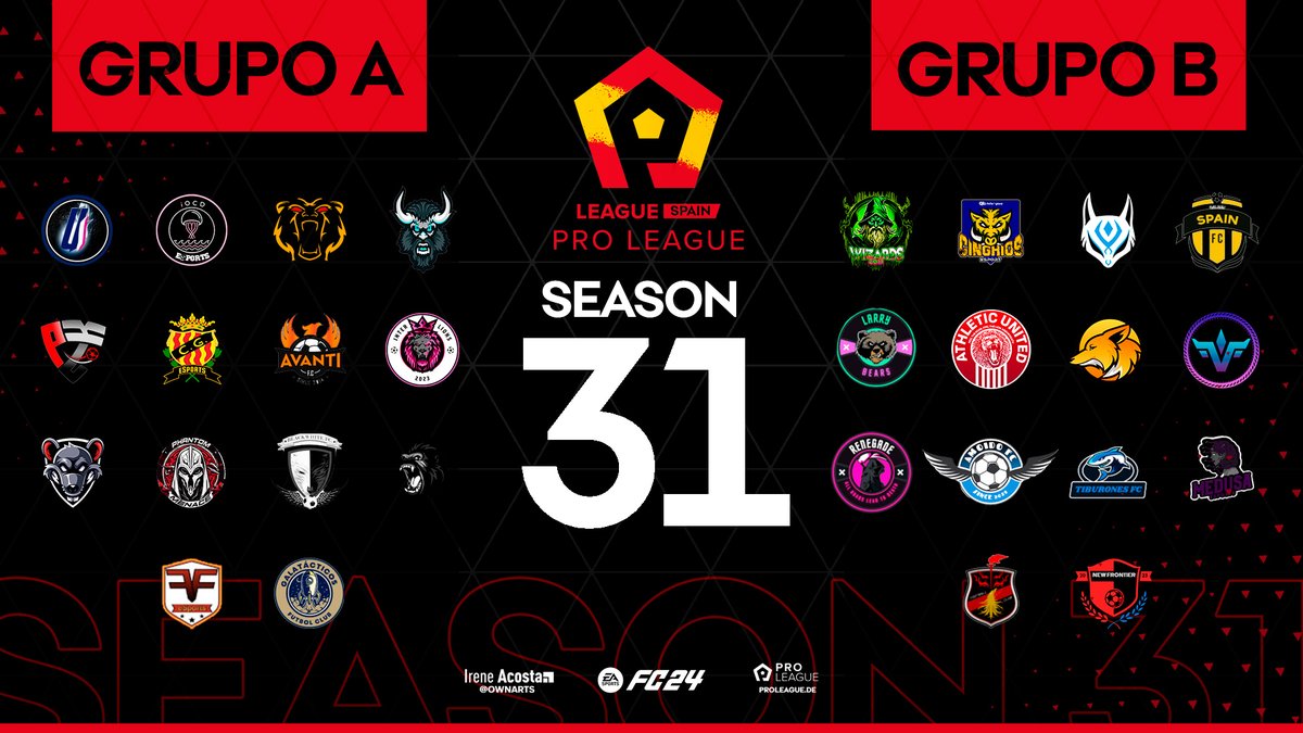 Ya están aquí los grupos de LaLiga, que comience el juego 🎮

#Crossplay #ProLeague #EAFC24 #ClubesPro