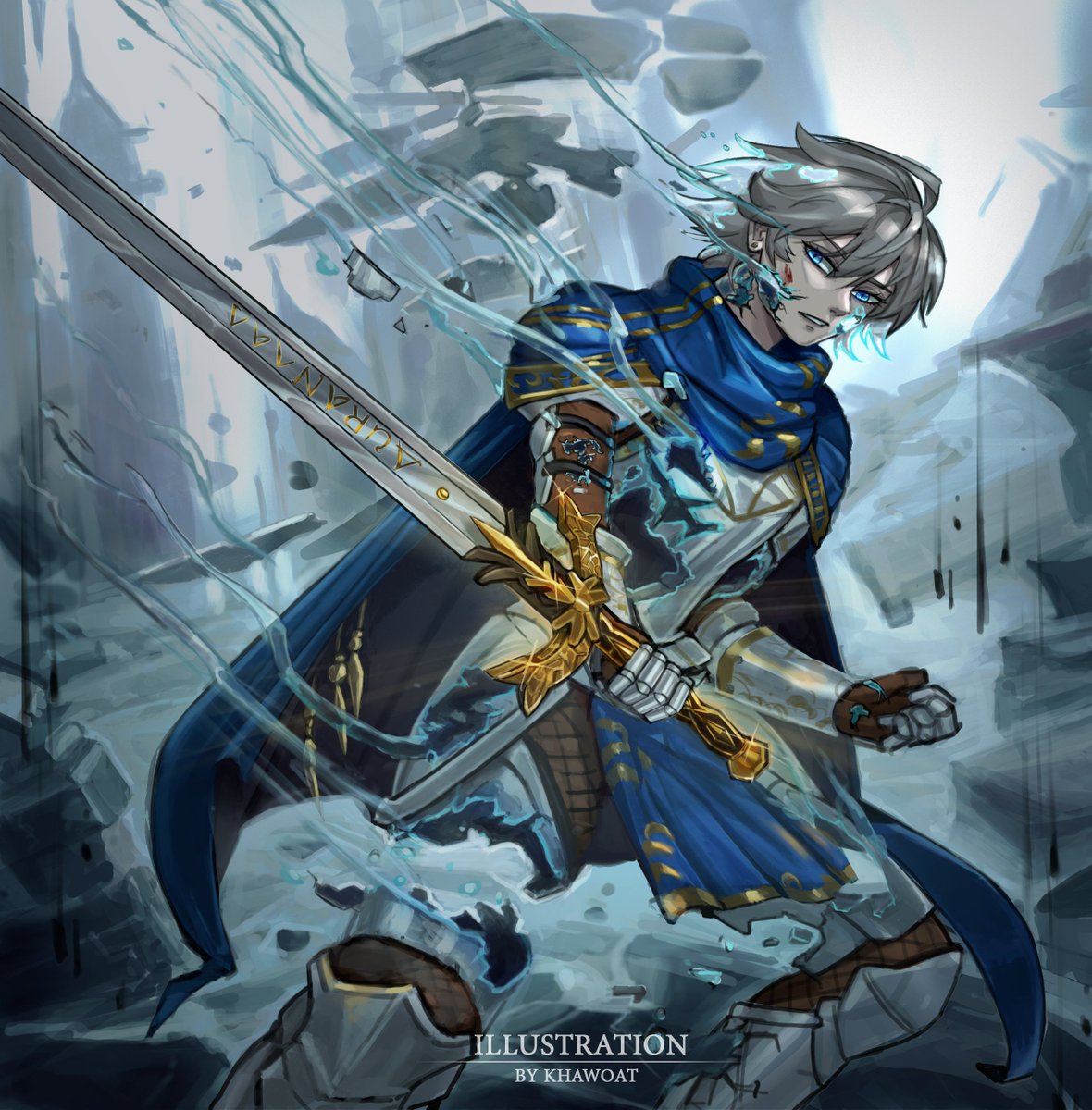 KhawOat4289's tweet photo. 🔹A KNIGHT🔹 🗡️
"🌚 If he hadn't lost his body already."
#A_KNIGHT #Reverse1999 #r1999  #Re1999FanartContest #リバース1999  #重返未来1999 https://t.co/7ZguNP4YBi
