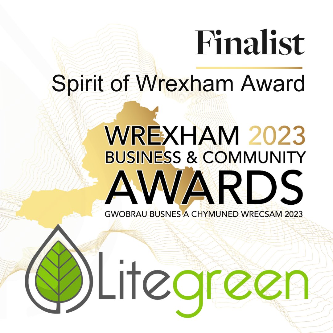 Ecstatic to be nominated for @wrexhamBCA 'Spirit of Wrexham' Award🏆 This is for our daily #CSR efforts & social value approach to business 🌍💚 Applause to all the nominees! See you all there to celebrate! 👏🍀 litegreenltd.co.uk/community-bene… #nwaleshour #wbca #WBCA2023 #Wrexham