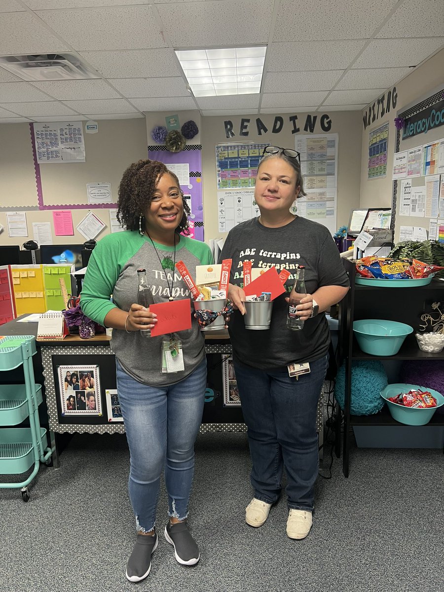 So much to celebrate at ABE! Congrats to Mrs. Sconiers and her family. We can’t wait to met Murphy. Thank you to our instructional coaches, Ms. White &amp; Ms. Danek! Their commitment to our staff and students goes above and beyond! <a href="/ABETerrapins/">Armand Bayou Elem.</a> <a href="/ccisdlearns/">CCISD Curriculum & Instruction</a> #ccisdmoments