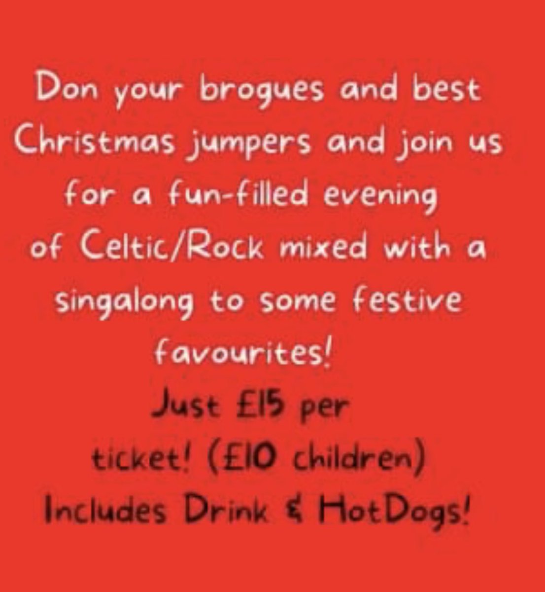RockPipes's tweet photo. 9 December at St Helens  Burch, Alveston near Thornbury, Bristol. 730pm. £15.. includes drink and yummy hotdog. Great night. Limited numbers so don’t be disappointed. Get your tickets at revsrural@gmail.com or phone 
07890262334 https://t.co/BzHgPbu0zN